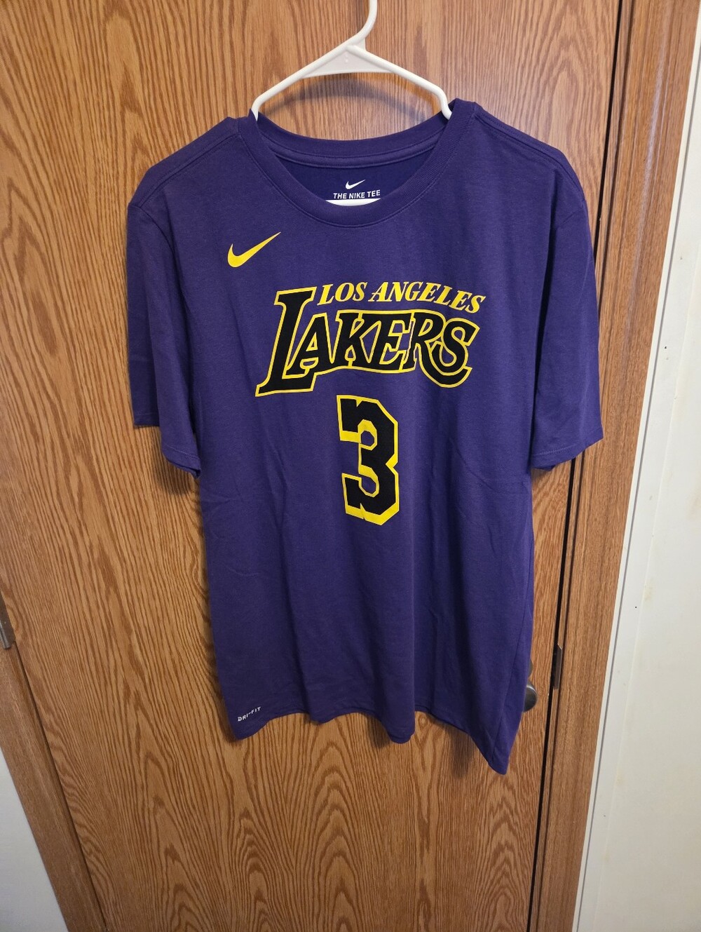 Nike Los Angeles Lakers Anthony Davis Shirt Sz Large Men's NWOT NBA